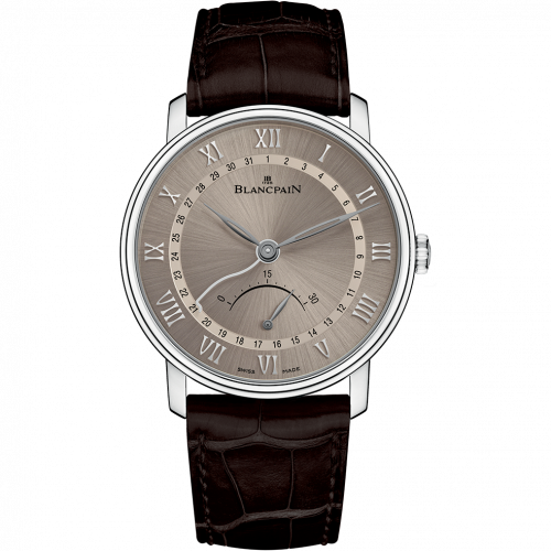 Blancpain Villeret Ultraplate Quantième Seconde Rétrograde White Gold Grey