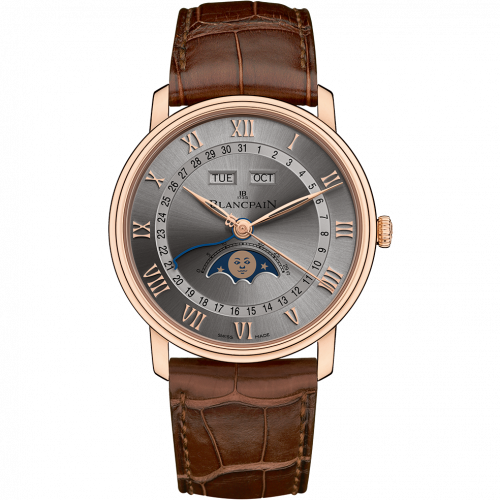 Blancpain Villeret Quantième Complet 40mm Red Gold Grey