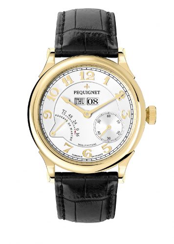 Pequignet Paris Royal Yellow Gold Black Strap