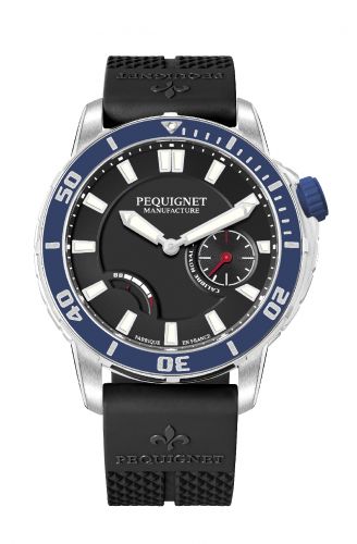 Pequignet Royale 300 Black-Blue Rubber