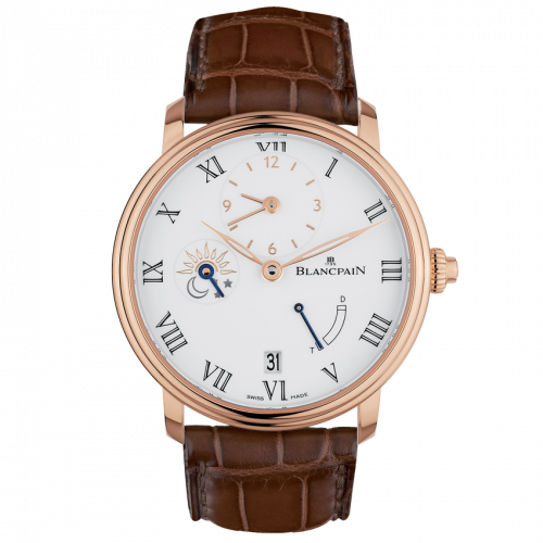 Blancpain Villeret Demi-Fuseau Horaire 8 Jours Red Gold Enamel