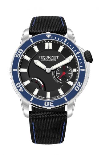 Pequignet Royale 300 Black-Blue Canvas
