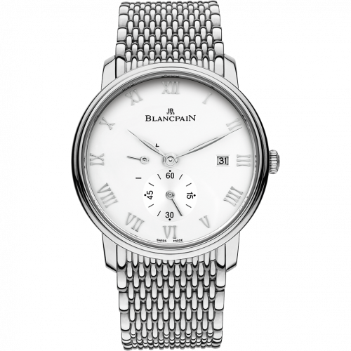 Blancpain Villeret Ultraplate Power Reserve Date Stainless Steel White Bracelet