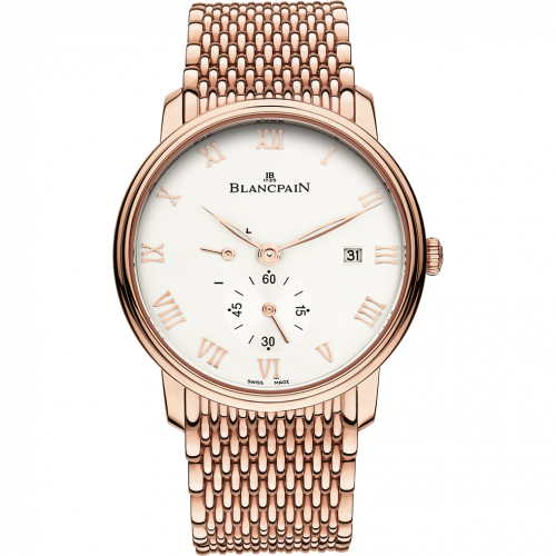 Blancpain Villeret Ultraplate Power Reserve Date Red Gold Opaline