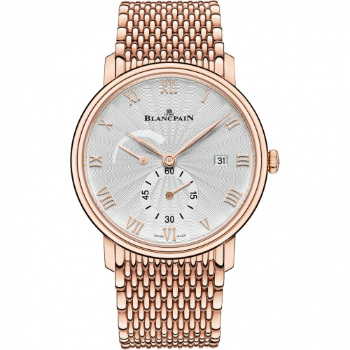 Blancpain Villeret Ultraplate Power Reserve Date Red Gold Stamped Opaline