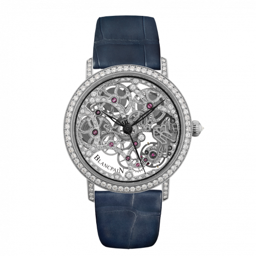 Blancpain Villeret Squelette 8 Jours White Gold Diamond