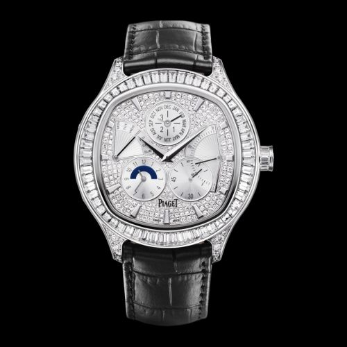 Piaget Emperador Coussin Perpetual Calendar White Gold Full Diamond