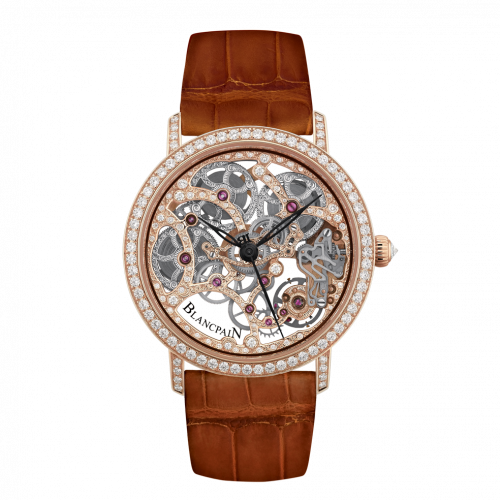 Blancpain Villeret Squelette 8 Jours Red Gold Diamond