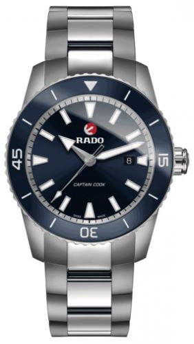Rado HyperChrome Captain Cook 45 Titanium Blue Bracelet