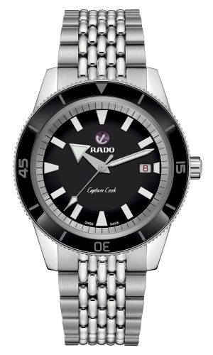 Rado HyperChrome Captain Cook 42 Stainless Steel Black Bracelet