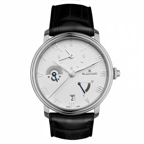 Blancpain Villeret Demi-Fuseau Horaire Stainless Steel White