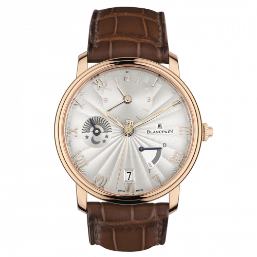 Blancpain Villeret Demi-Fuseau Horaire Demi-Savonette Red Gold Opalin Flinque