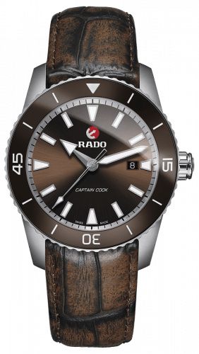 Rado HyperChrome Captain Cook 45 Titanium Green Alligator