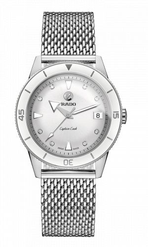Rado HyperChrome Captain Cook 37 White Mesh