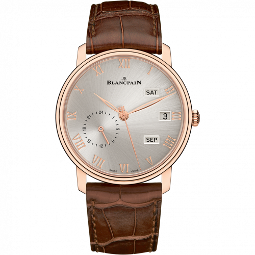 Blancpain Villeret Quantième Annuel GMT Red Gold Grey