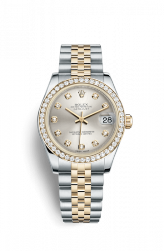 Rolex Datejust 31 Rolesor Yellow Diamond Jubilee Silver Diamond