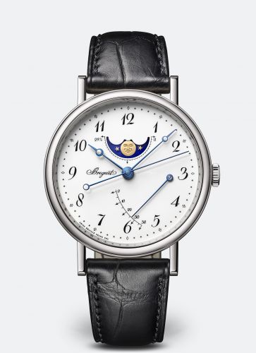 Breguet Classique 7787 Moonphase White Gold Grand Feu Enamel