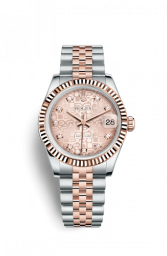 Rolex Datejust 31 Rolesor Everose Fluted Jubilee Pink Computer