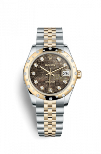 Rolex Datejust 31 Rolesor Yellow Domed Diamond Jubilee Black MOP Computer