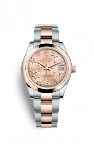 Rolex Datejust 31 Rolesor Everose Domed Oyster Pink Floral