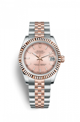 Rolex Datejust 31 Rolesor Everose Fluted Jubilee Pink