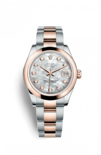 Rolex Datejust 31 Rolesor Everose Domed Oyster MOP