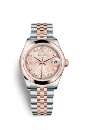 Rolex Datejust 31 Rolesor Everose Domed Jubilee Pink Computer