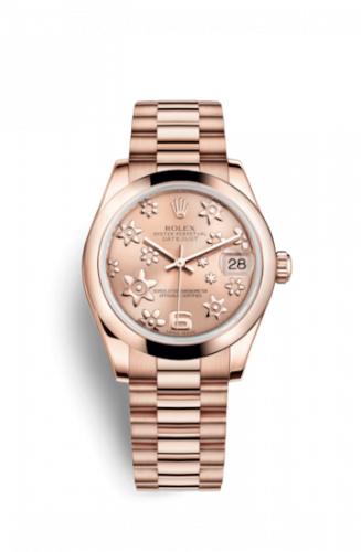 Rolex Datejust 31 Everose Domed President Pink Floral