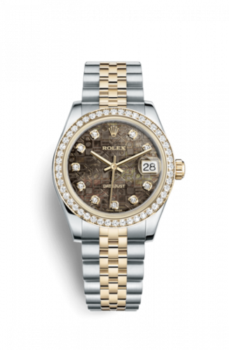 Rolex Datejust 31 Rolesor Yellow Diamond Jubilee Black MOP Computer