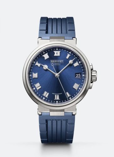Breguet Marine 5517 Titanium Blue Rubber