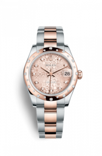 Rolex Datejust 31 Rolesor Everose Domed Diamond Oyster Pink Computer