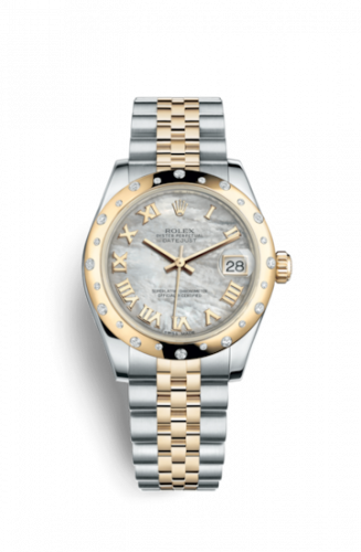 Rolex Datejust 31 Rolesor Yellow Domed Diamond Jubilee MOP Roman