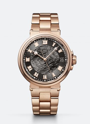 Breguet Marine 5517 Rose Gold Slate Grey Rubber