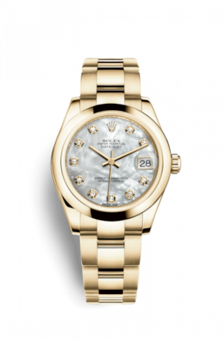 Rolex Datejust 31 Yellow Gold Domed Oyster MOP