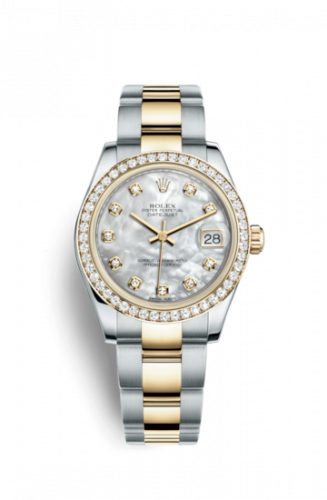 Rolex Datejust 31 Rolesor Yellow Diamond Oyster MOP