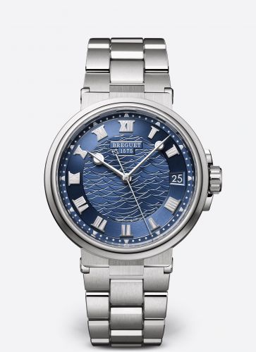 Breguet Marine 5517 White Gold Blue Bracelet