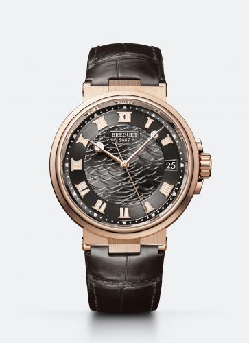 Breguet Marine 5517 Rose Gold Slate Grey Alligator
