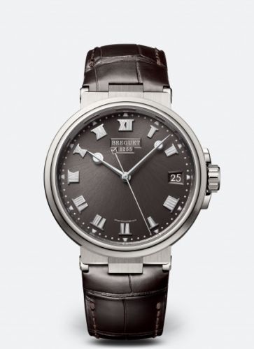 Breguet Marine 5517 Titanium Slate Grey Alligator