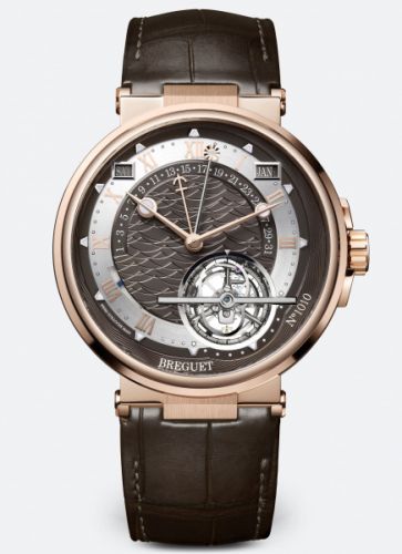Breguet Marine Tourbillon Equation of Time 5887 Rose Gold Brown Alligator