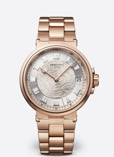 Breguet Marine 5517 Rose Gold Silver Bracelet