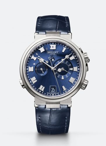 Breguet Marine Alarme Musicale Titanium Blue Alligator