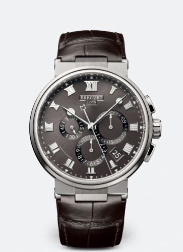Breguet Marine Chronograph 5527 Titanium Grey Alligator
