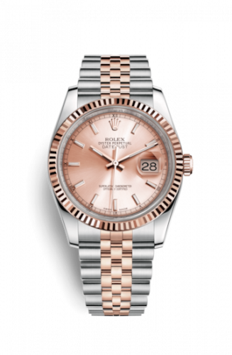 Rolex Datejust 36 Rolesor Everose Fluted Jubilee Pink