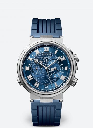 Breguet Marine Alarme Musicale White Gold Blue Rubber