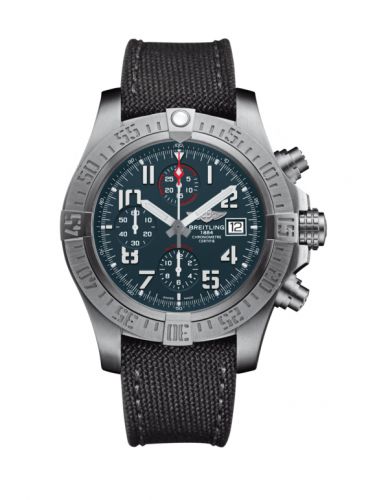 Breitling Avenger Bandit Titanium Titanium Gray White Hands Military Pin