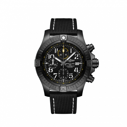 Breitling Avenger Chronograph 45 Night Mission Black Military Pin