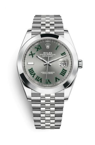 Rolex Datejust 41 Stainless Steel Smooth Jubilee Slate Roman