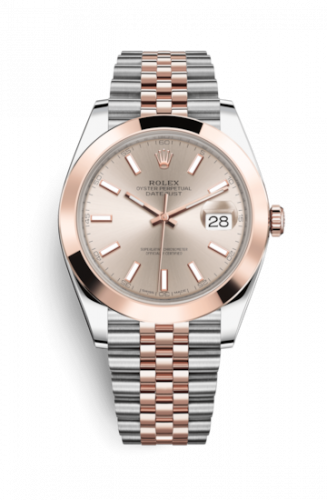 Rolex Datejust 41 Rolesor Everose Smooth Jubilee Sundust