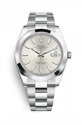 Rolex Datejust 41 Stainless Steel Smooth Oyster Silver