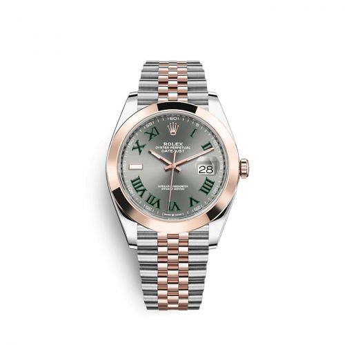 Rolex Datejust 41 Rolesor Everose Smooth Jubilee Slate - Roman